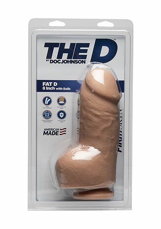 Fat D - Realistische FIRMSKYN Dildo met Ballen - 20 cm