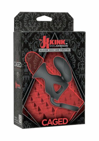 Caged - Vibrerende Siliconen Penis Kooi