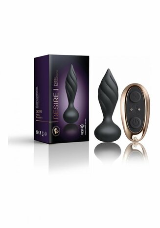 Petite Sensations Desire - Vibrerende Butt Plug met Structuur