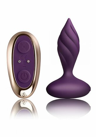Petite Sensations Desire - Vibrerende Butt Plug met Structuur