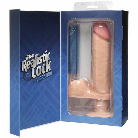 Vibrerende Dildo met Ballen - 20 cm