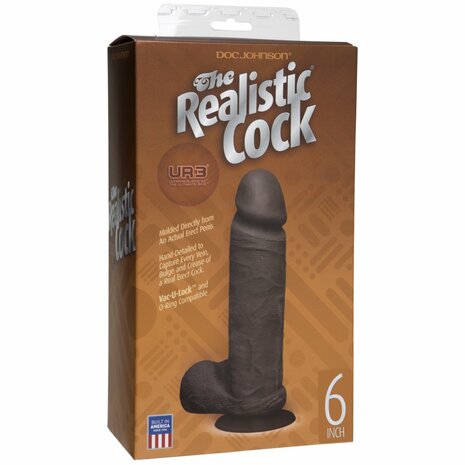 Dildo met Vac-U-Lock Zuignap - 15 cm