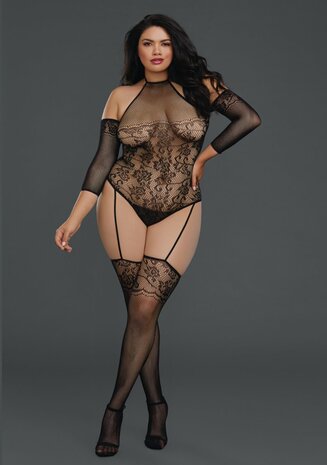 Visnet Teddy Bodystocking - Plus Size Queen Size