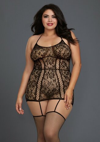 Kanten Kousenband - Plus Size Queen Size