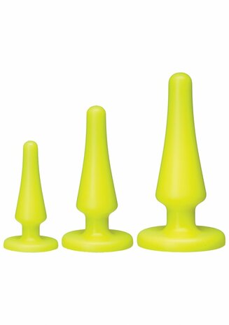 Launch! Silicone Anal Trainer Set - Yellow