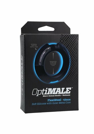 Flexisteel - Silicone Inner Metal Core - 43 mm - Black