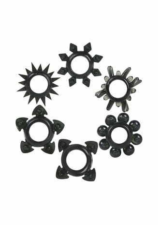 Tower Of Power - Cockring Set - 6 Stuks