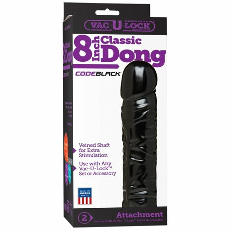 CodeBlack - Klassieke Dildo - 20 cm