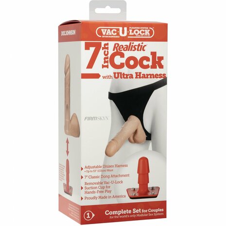 Realistische Lul + Ultra Harnas - 18 cm