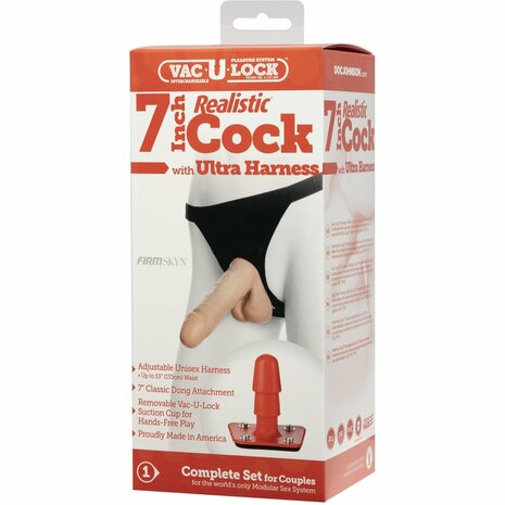Realistische Lul + Ultra Harnas - 18 cm