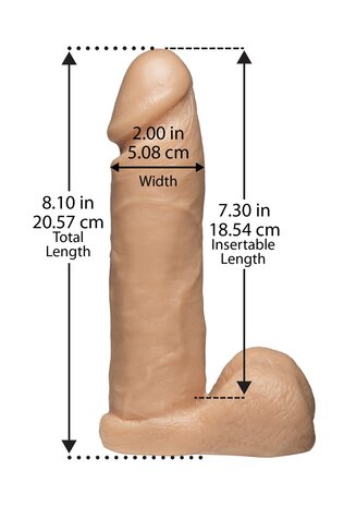Realistische Lul + Ultra Harnas - 20 cm