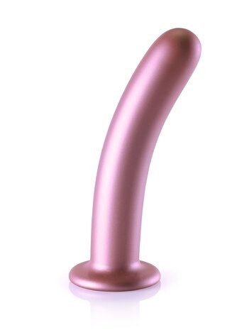 Smooth G-Spot Dildo - 7'' / 17 cm - Rose Gold