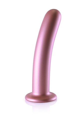 Smooth G-Spot Dildo - 7'' / 17 cm - Rose Gold
