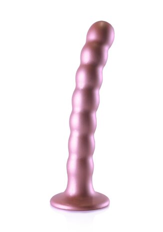 Beaded G-Spot Dildo - 6,5'' / 16,5 cm - Rose Gold