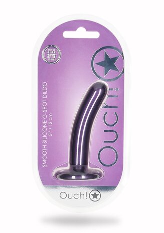 Smooth G-Spot Dildo - 5'' / 12 cm - Metallic Purple