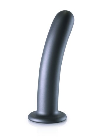 Smooth G-Spot Dildo - 7'' / 17 cm - Gun Metal