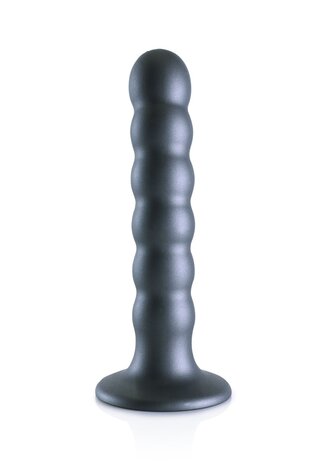 Beaded G-Spot Dildo - 5'' / 13 cm - Gun Metal