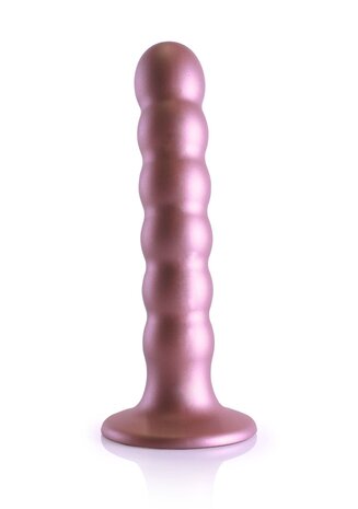 Beaded G-Spot Dildo - 5'' / 13 cm - Rose Gold