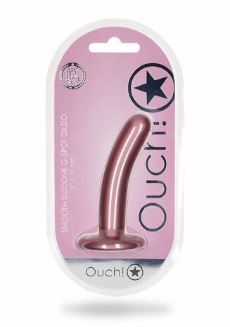 Smooth G-Spot Dildo - 5'' / 12 cm - Rose Gold