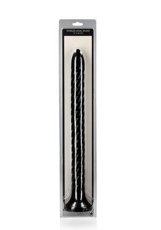 Swirled Anal Snake - 16''/ 40 cm - Black