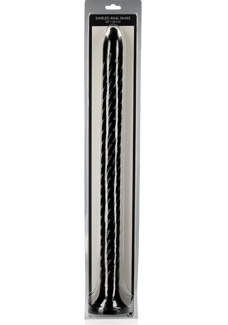 Swirled Anal Snake - 20''/ 50 cm - Black