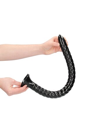 Swirled Anal Snake - 20''/ 50 cm - Black