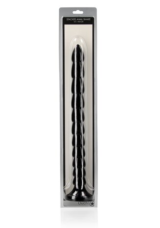 Stacked Anal Snake - 16''/ 40 cm - Black