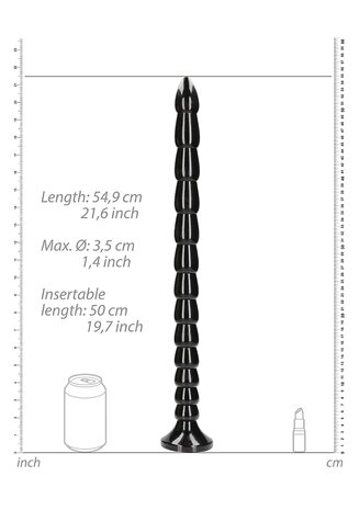 Stacked Anal Snake - 20''/ 50 cm - Black