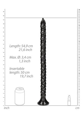 Scaled Anal Snake - 20''/ 50 cm - Black