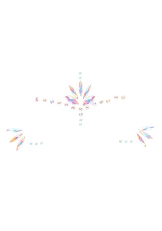 Body Jewelry Stickers - Face - Glow in the Dark - Opal One Size