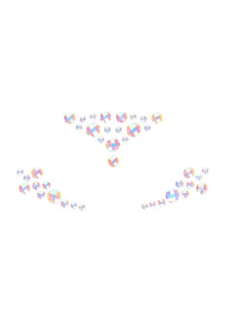 Body Jewelry Stickers - Face - Glow in the Dark - Opal One Size