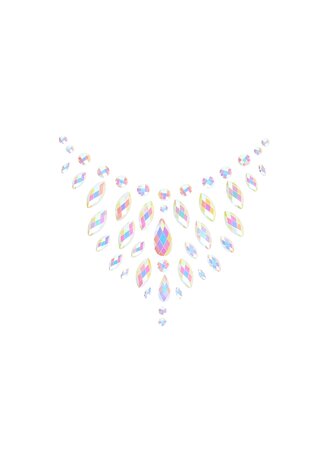 Body Jewelry Stickers - Chest - Glow in the Dark - Opal One Size