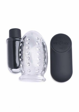 Oplaadbare Penis Head Teaser met Afstandsbediening