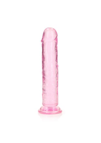 Straight Realistic Dildo Suction Cup - 7'' / 18 - Pink
