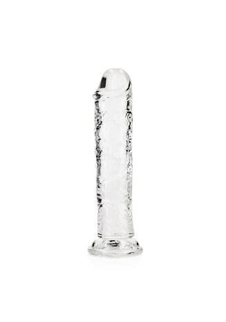 Straight Realistic Dildo Suction Cup - 7'' / 18 - Tra