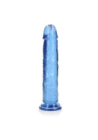 Straight Realistic Dildo Suction Cup - 9'' / 23 - Blue