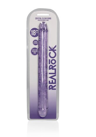 Realistic Double Dong - 18'' / 45 cm - Purple