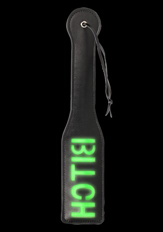 'Bitch'' Paddle - Glow in the Dark - Black/Neon Green