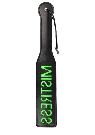 'Mistress'' Paddle - Glow in the Dark - Black/Neon Green