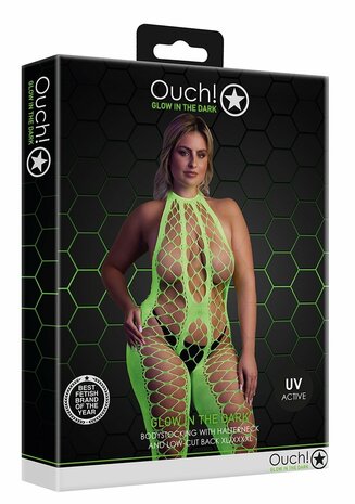 Bodystocking with Halterneck - Green - XL/XXXXL XL-XXXXL
