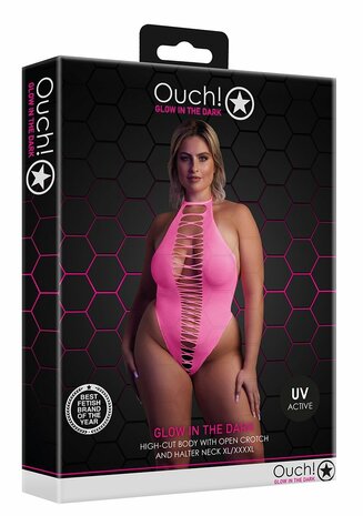 High-Cut Body - Neon Pink - XL/XXXXL XL-XXXXL