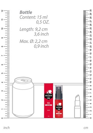 Originele CBD uit Amsterdam - Vertragende Spray - 15 ml