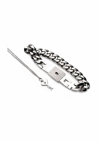 Chained Vergrendelingsarmband en Ketting met Slot