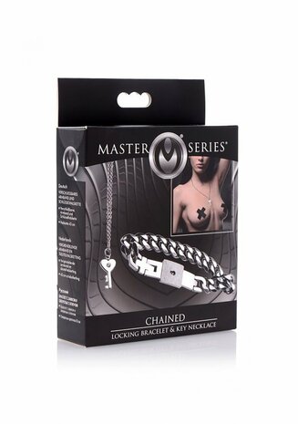 Chained Vergrendelingsarmband en Ketting met Slot