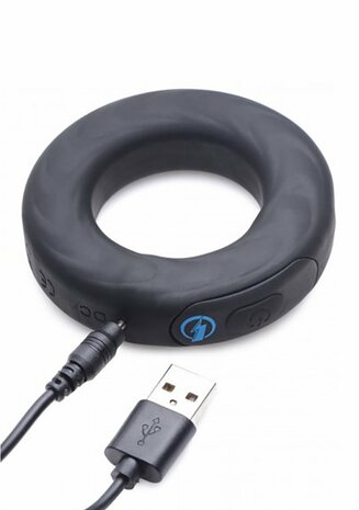 E-Stim Pro - Silicone Vibrating Cockring + Remote Control