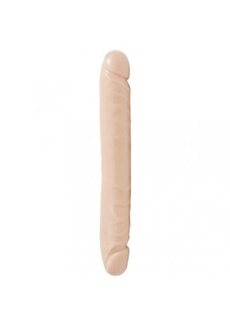 Jr. Veined Double Header - Dildo met Dubbele Uiteinden - 30 cm