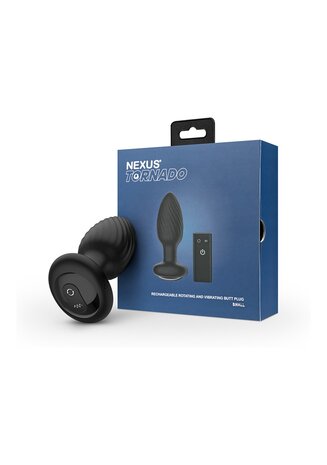 Tornado - Remote Control Rotating Butt Plug - Black