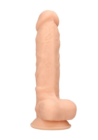 Siliconen Dildo met Ballen - 18 cm