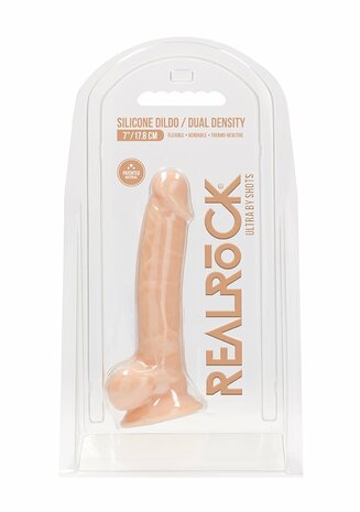 Siliconen Dildo met Ballen - 18 cm