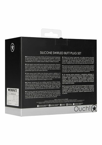 Gewervelde Butt Plug Set